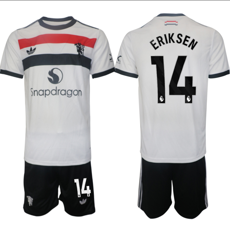 Men 2024-2025 Club Manchester United away white 14 Soccer Jersey
